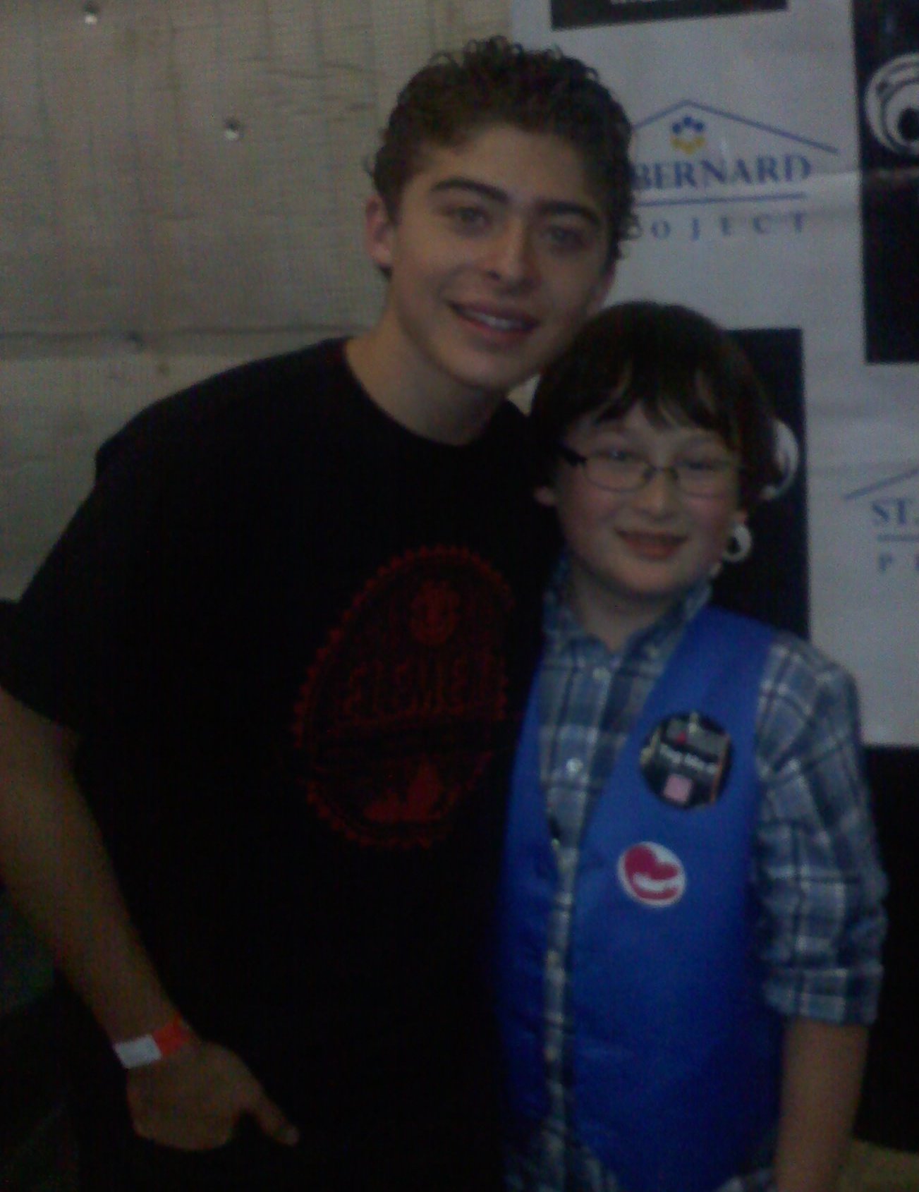 Matthew with Ryan Ochoa (Disney's Pair of Kings)at the Connected Gifting Suite, in Los Angeles, CA, November 2011.