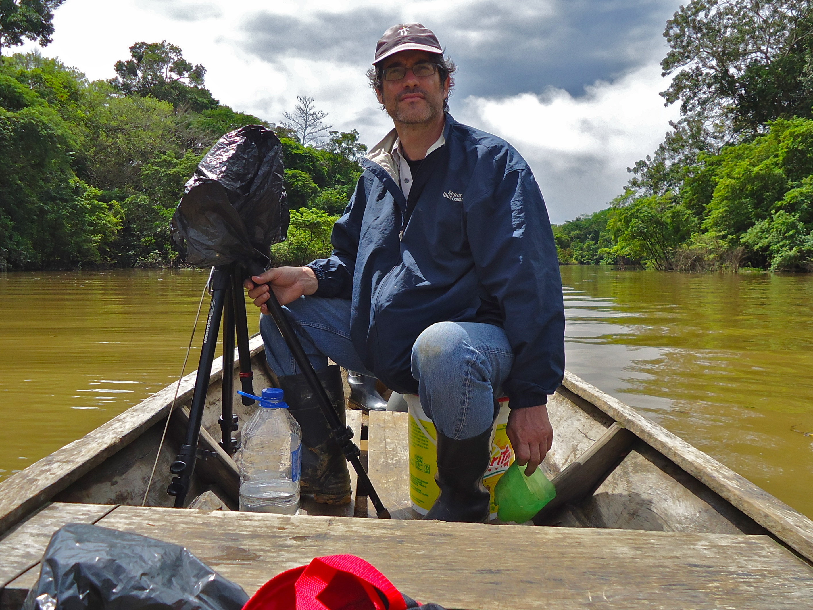 Juan Vallejo on the Amacayacu River.