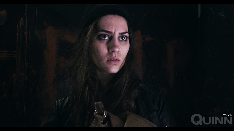 Color correction still of Morgan Stephens on the set of 