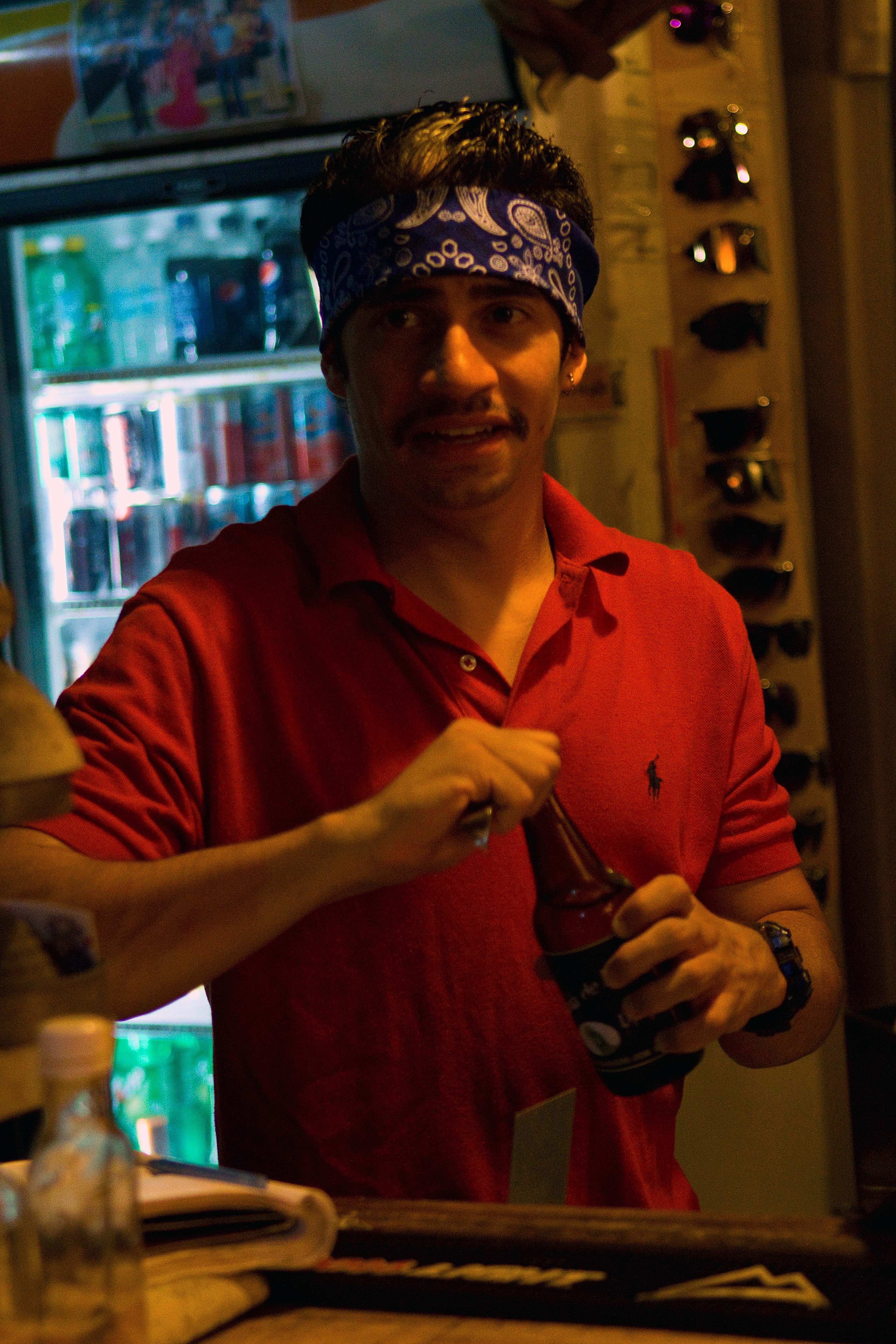 Bartender in the short film, Ultimo Pasajero (Las Passenger).