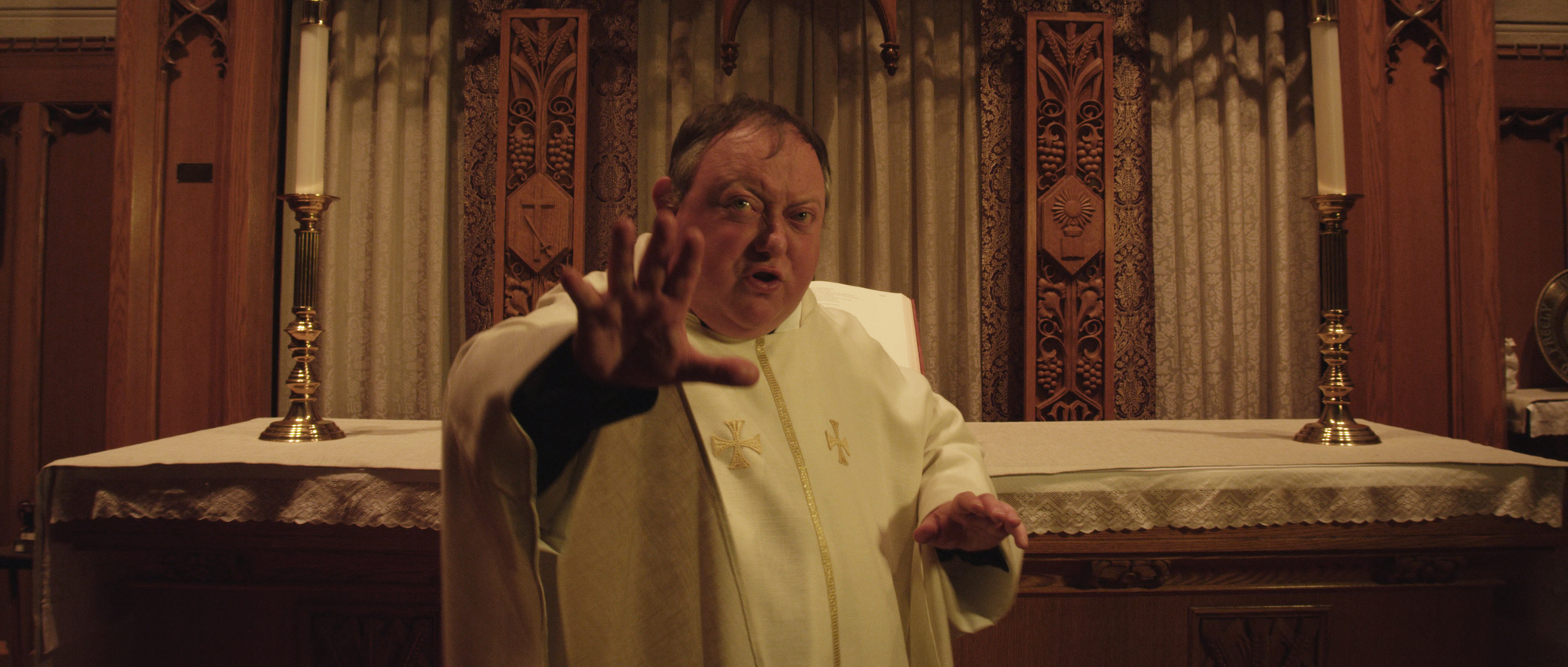 Still of Laurence R. Harvey in The Editor (2014)