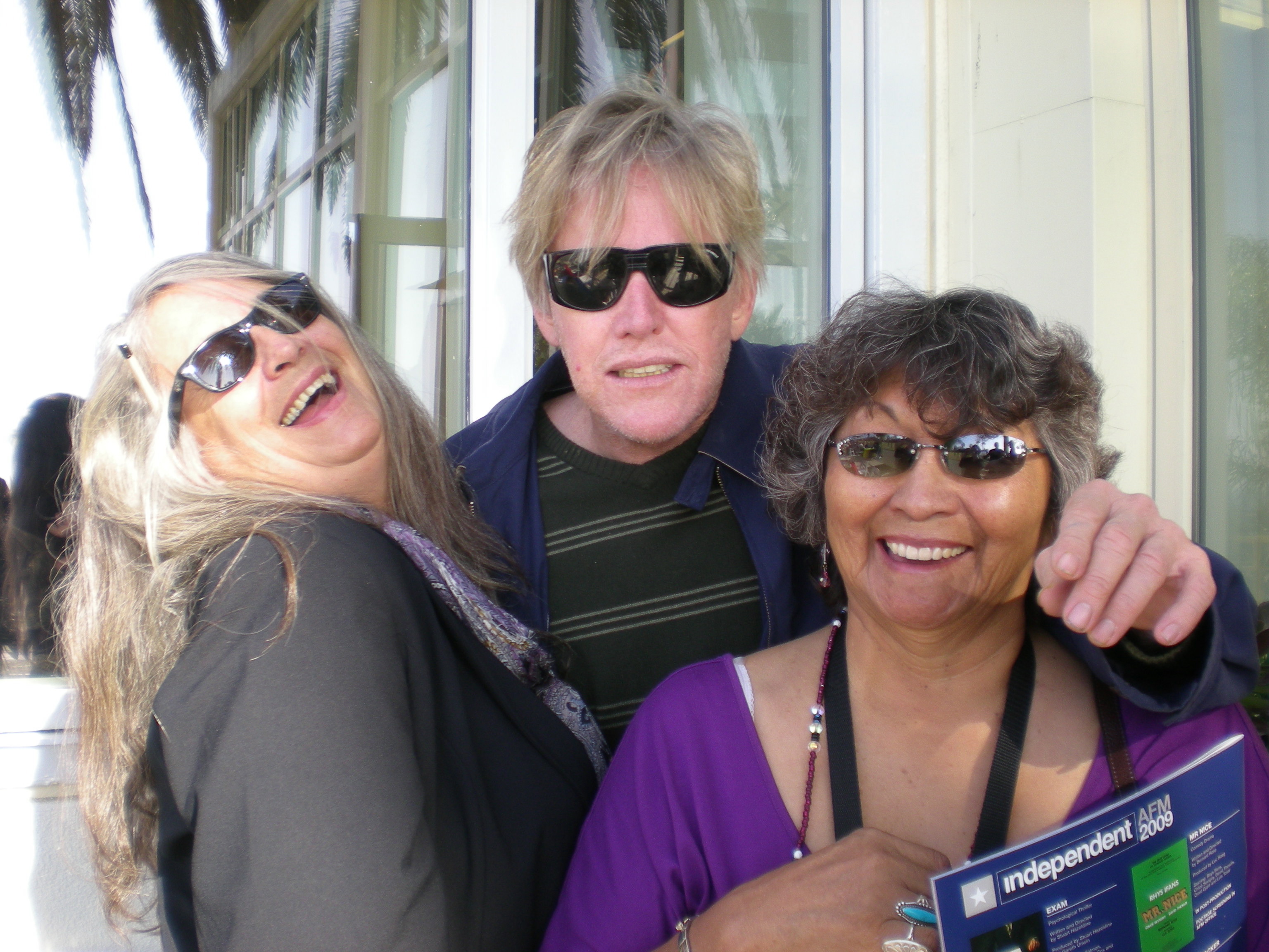 Katherine, Gary Busey and Etta Conner Scott @ AFM