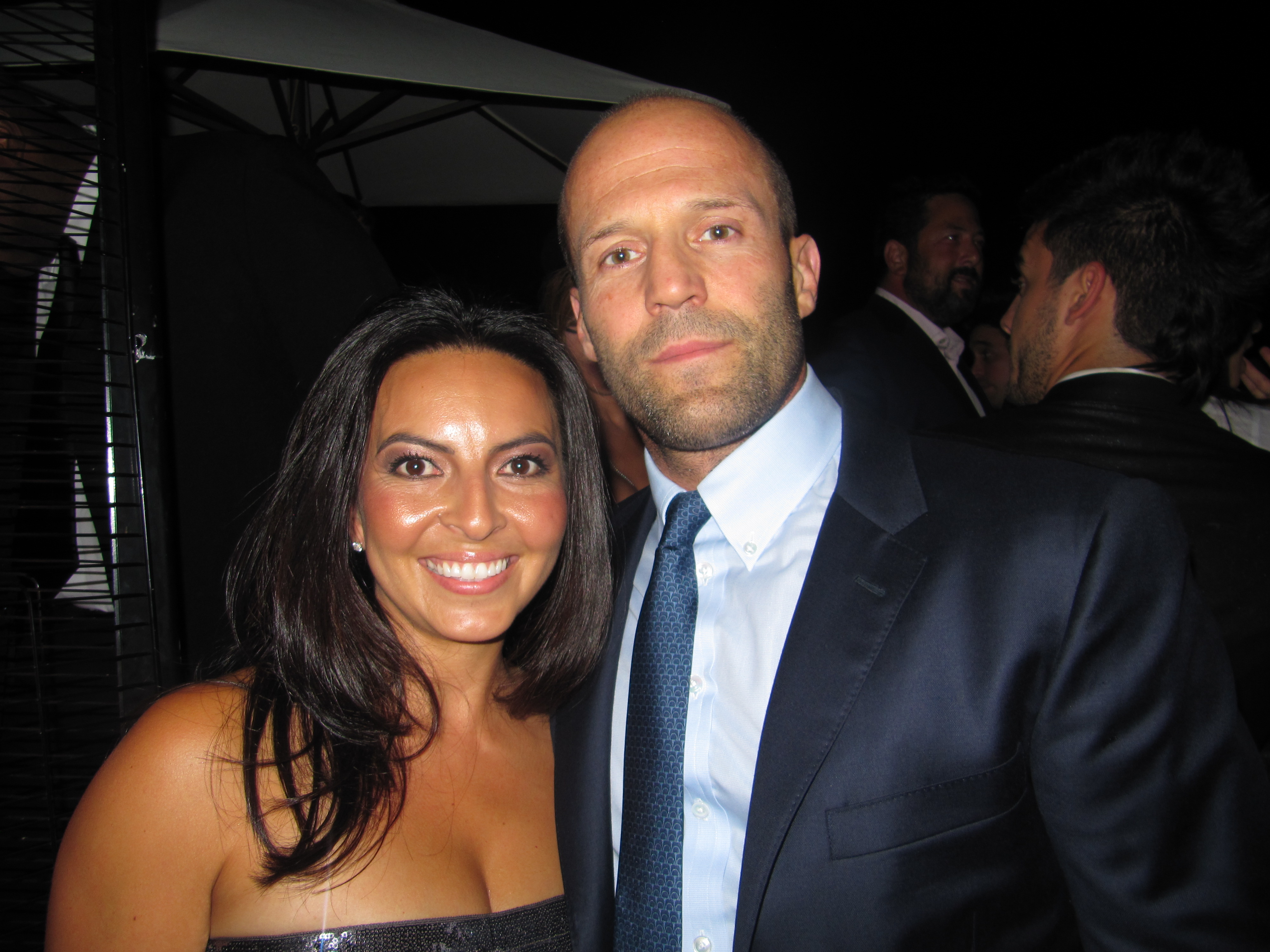 Lisa Leyva and Jason Statham at The Expendables 2 After Party, Drais Hollywood, August 15, 2012