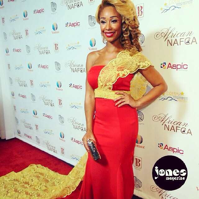 At the African NAFCA awards Hollywood 2014