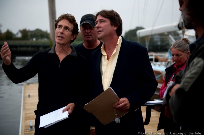 John Shea and David de Roos with Director Joel Strunk on the set of 