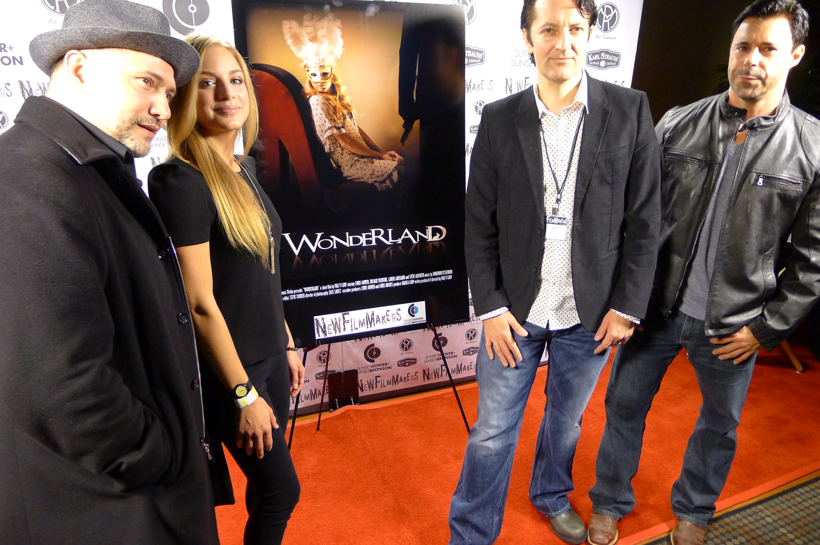 Chris Gowen with Rosalie McIntire, Carlos Arellano and Director Max Carp.