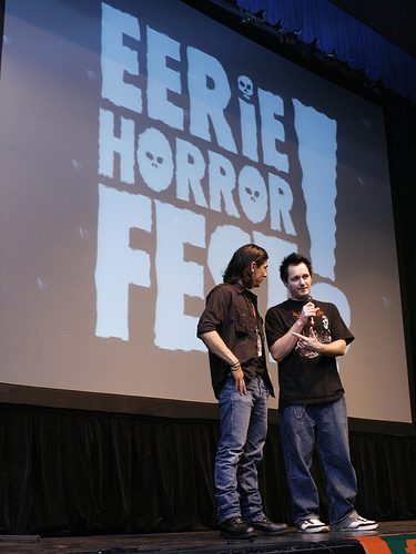 James Duval and Sean Clark discuss The Black Waters of Echo's Pond at the Eerie Horror Film Fest.
