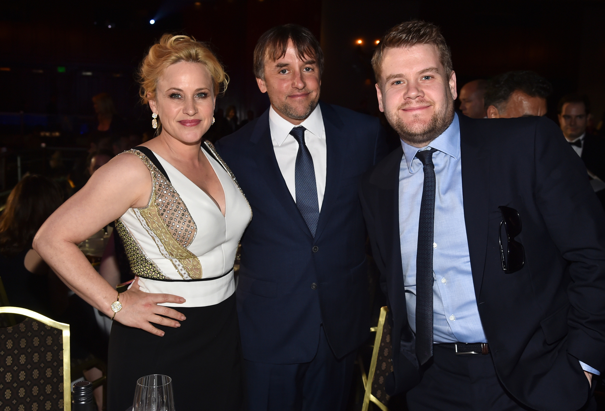 Patricia Arquette, Richard Linklater and James Corden