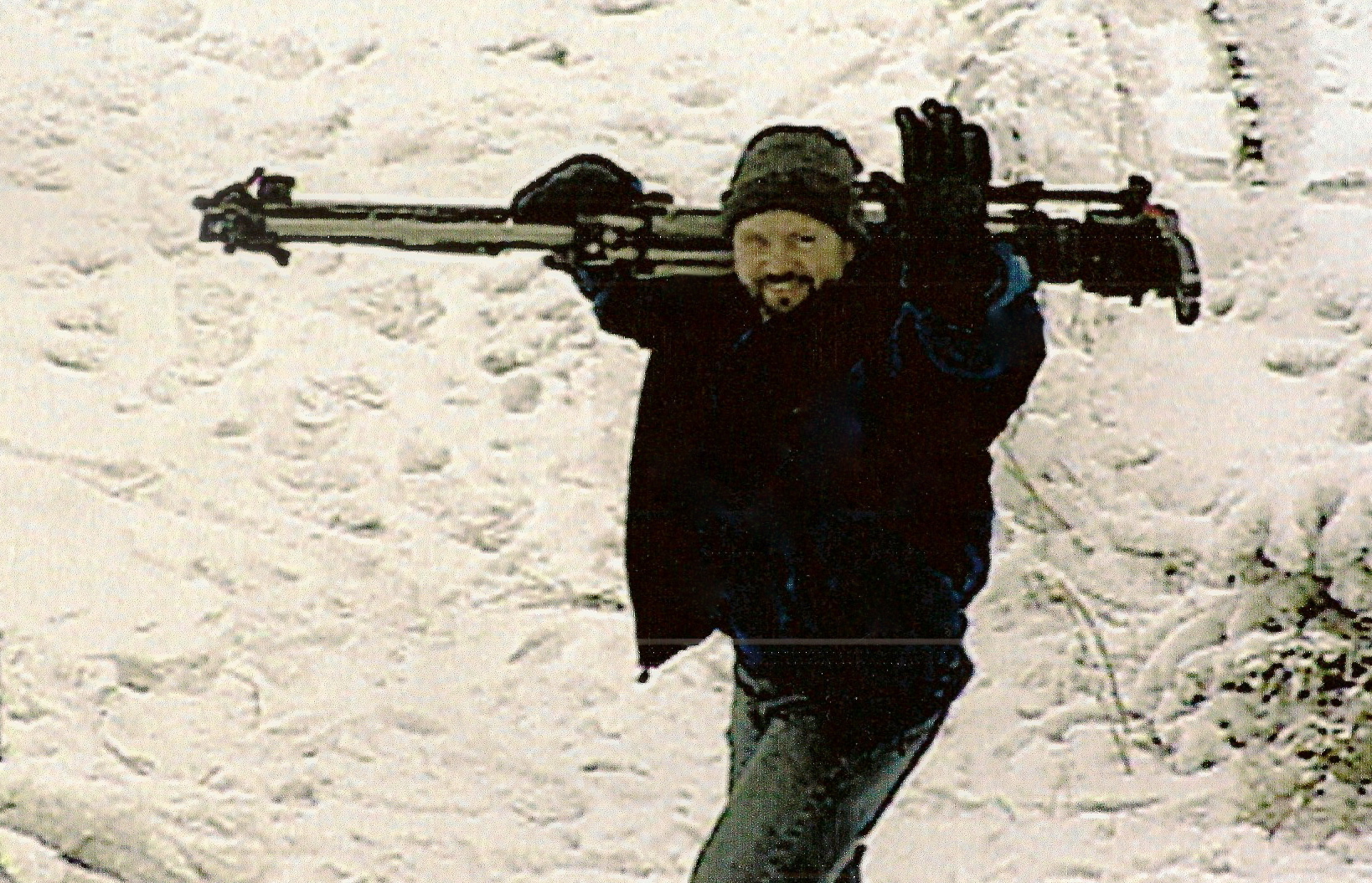 Douglas Wester on location, Chechnya Russia