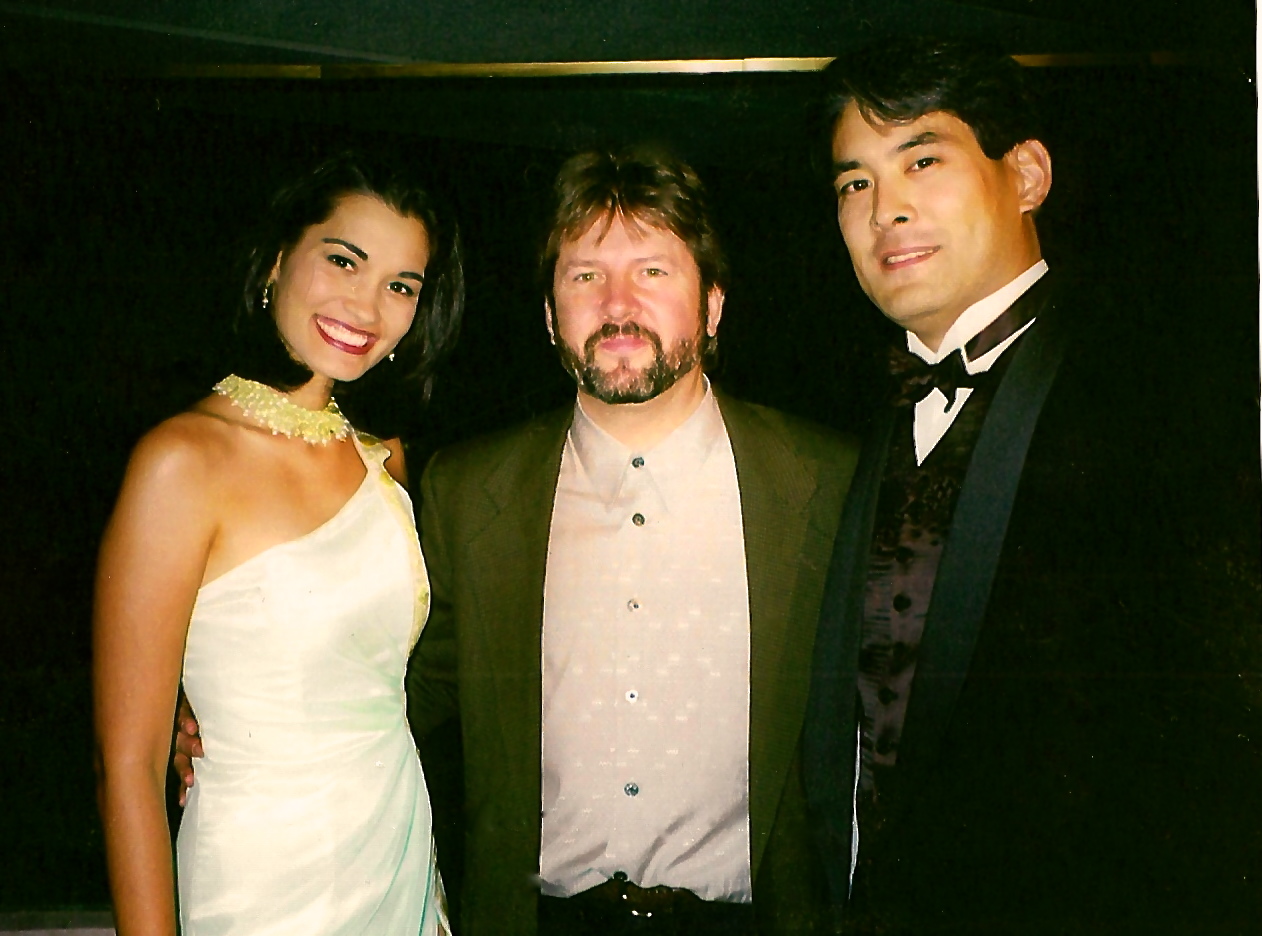 Miss Universe, Brook Lee, Douglas Wester, Academy Award winner, Chris Tashima at A Magazine's Asian American Leadership Awards