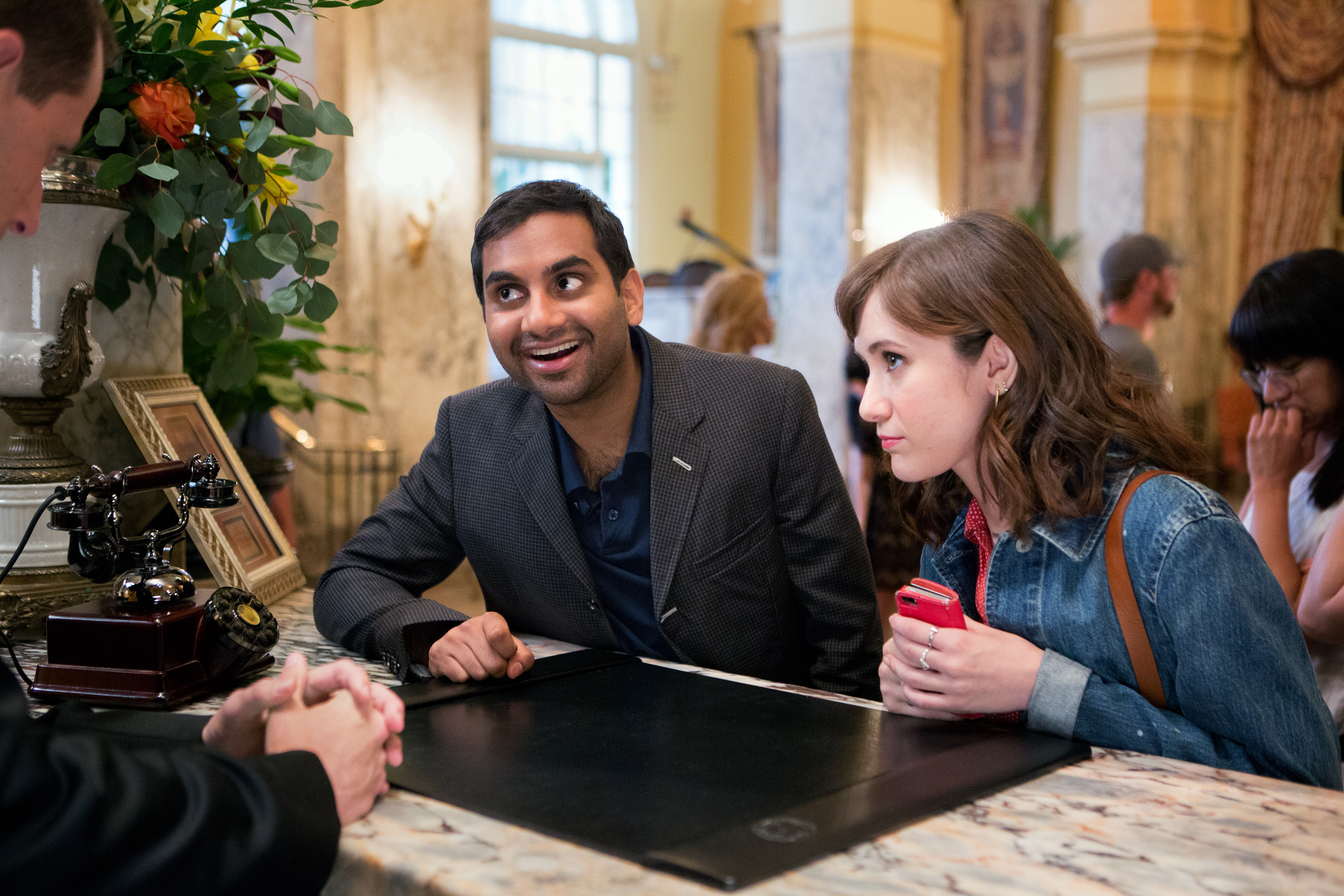 Still of Aziz Ansari and Noël Wells in Master of None (2015)