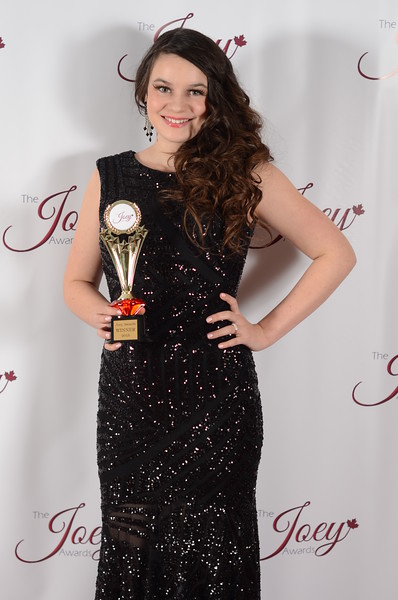 Best actress award for a feature film 2015 Joey Awards.