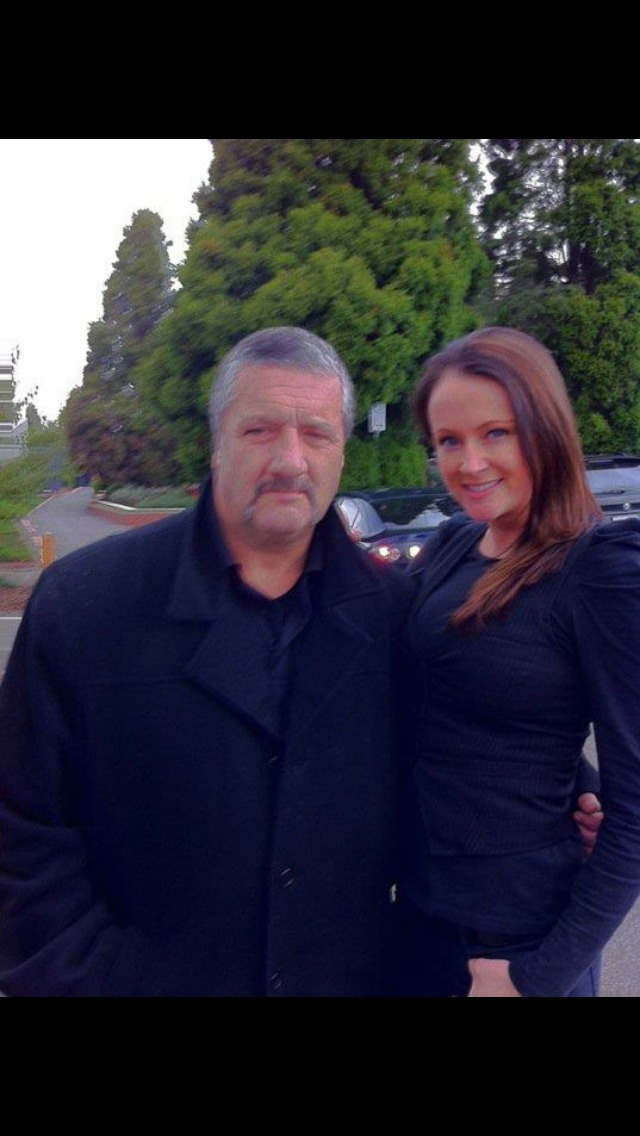 On set of 'Groomless Bride' with Chopper Reid