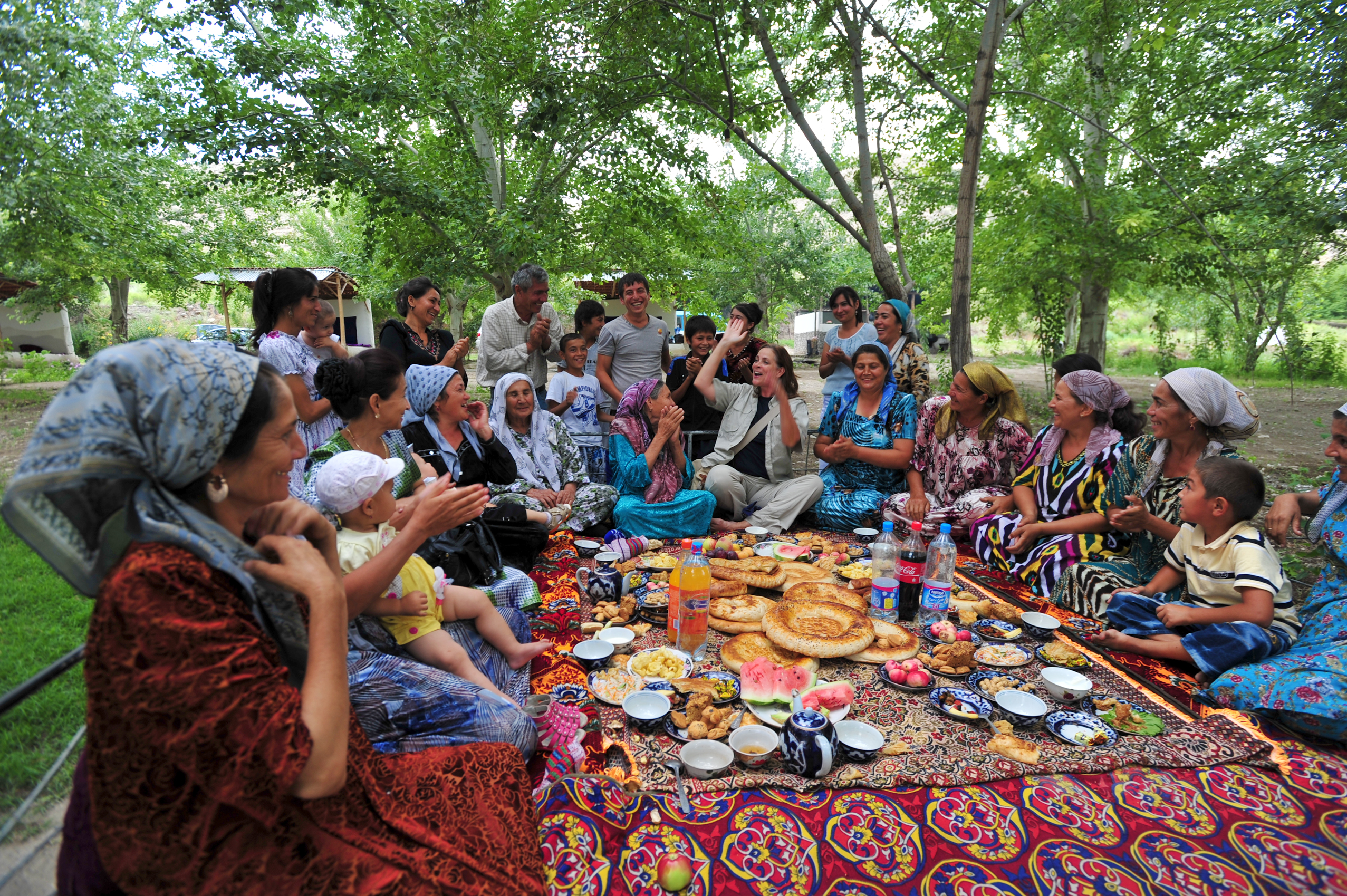 On-location in Uzbekistan during production of 