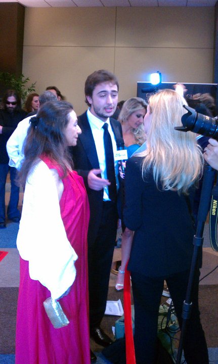 Petros Antoniadis with Maria Vlachaki at the closing night of the 5th Los Angeles Greek Film Festival for the presentation of the Short Film 