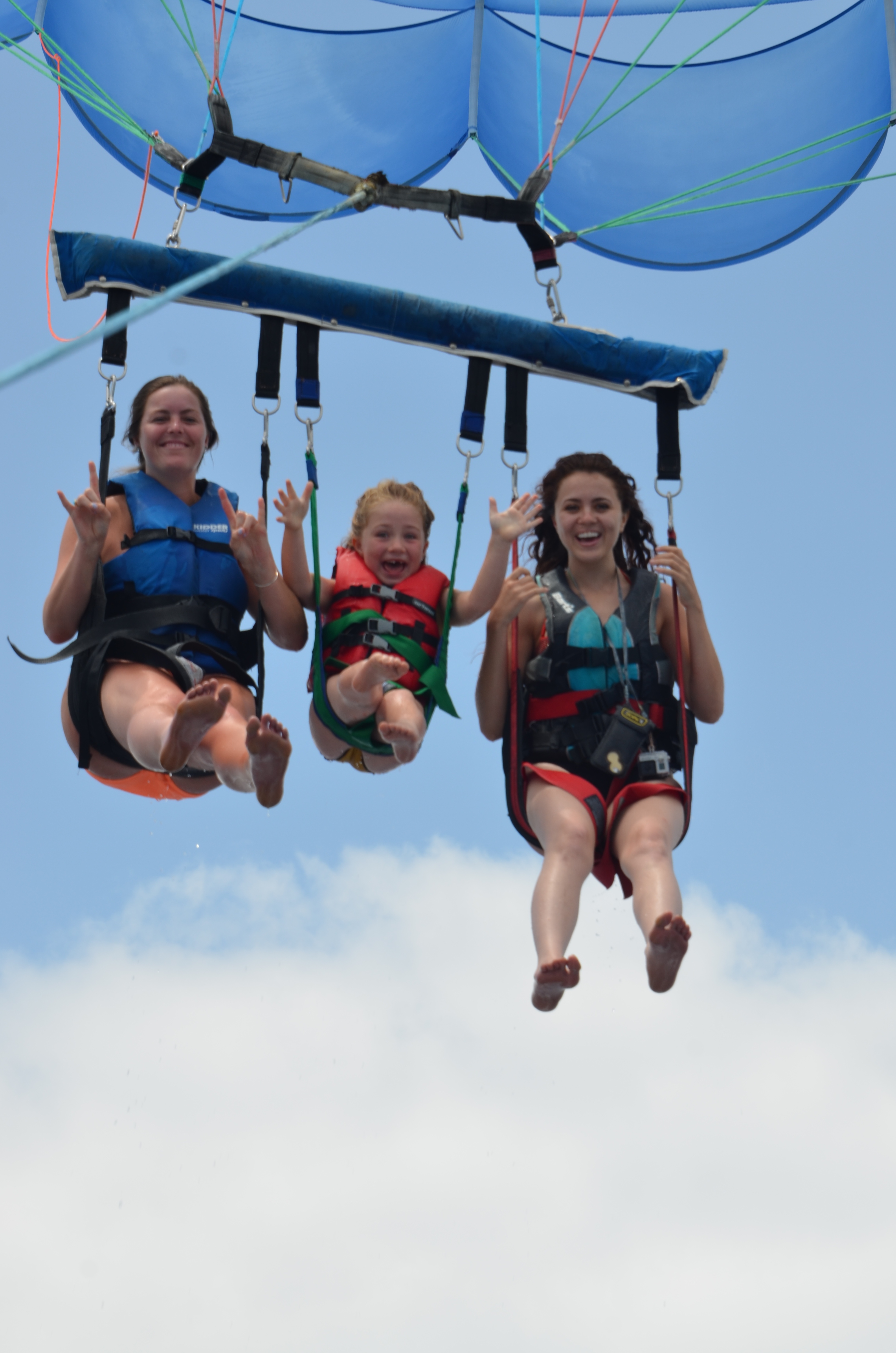 Rosanna had lots of fun Parasailing 600 Feet above Pacific Ocean