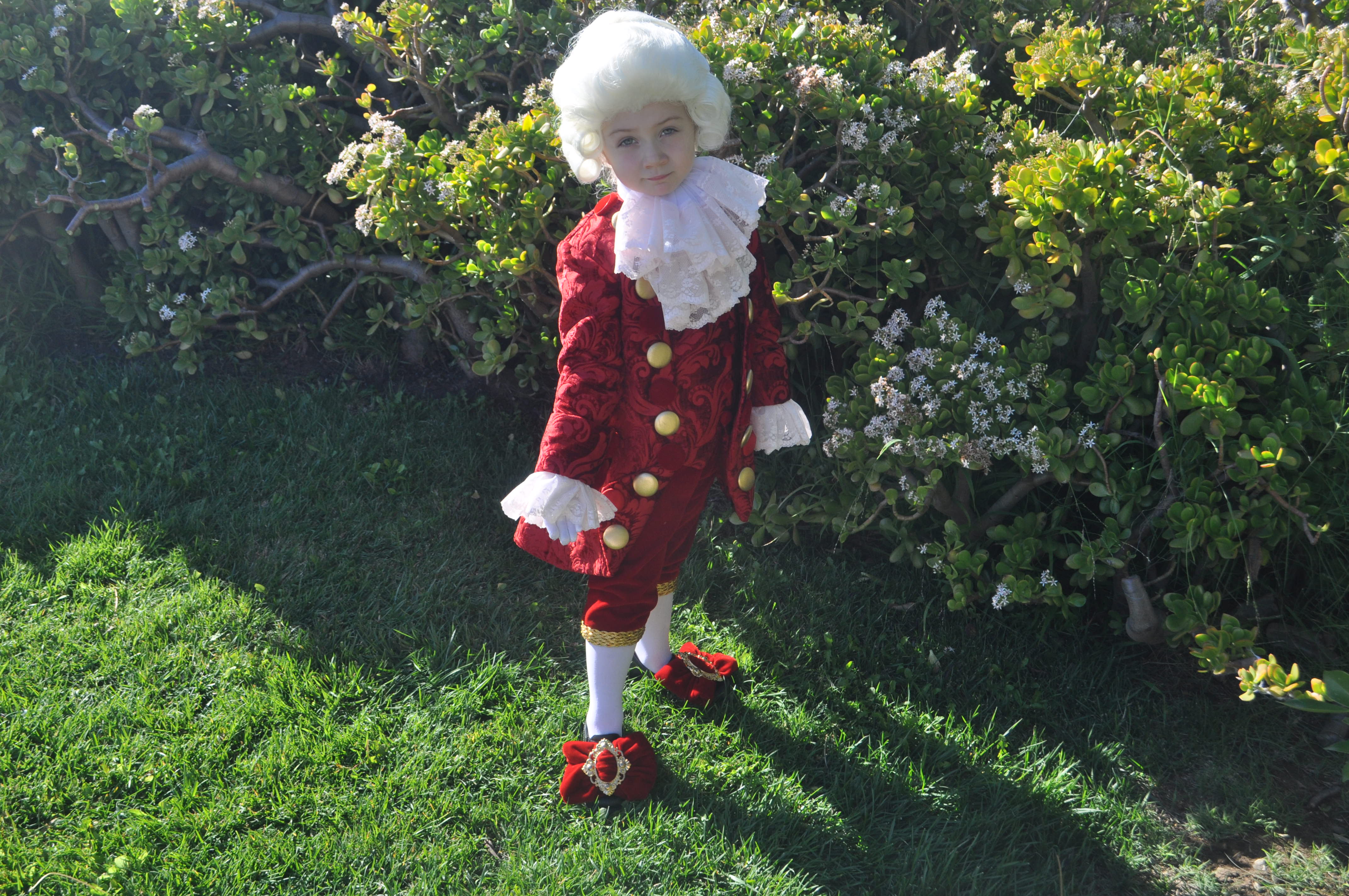 RJ as young Wolfgang Amadeus Mozart