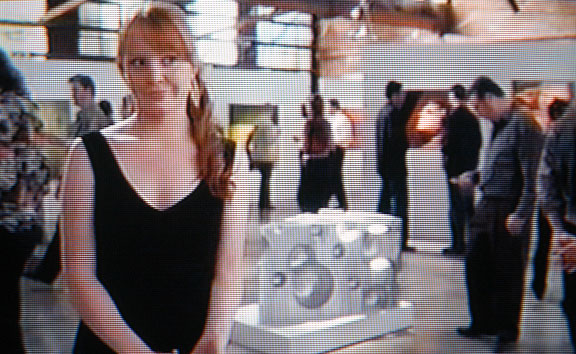 Sculptor Bruce Gray's The Big Cheese sculpture is seen here in this scene from Six Feet Under on HBO.