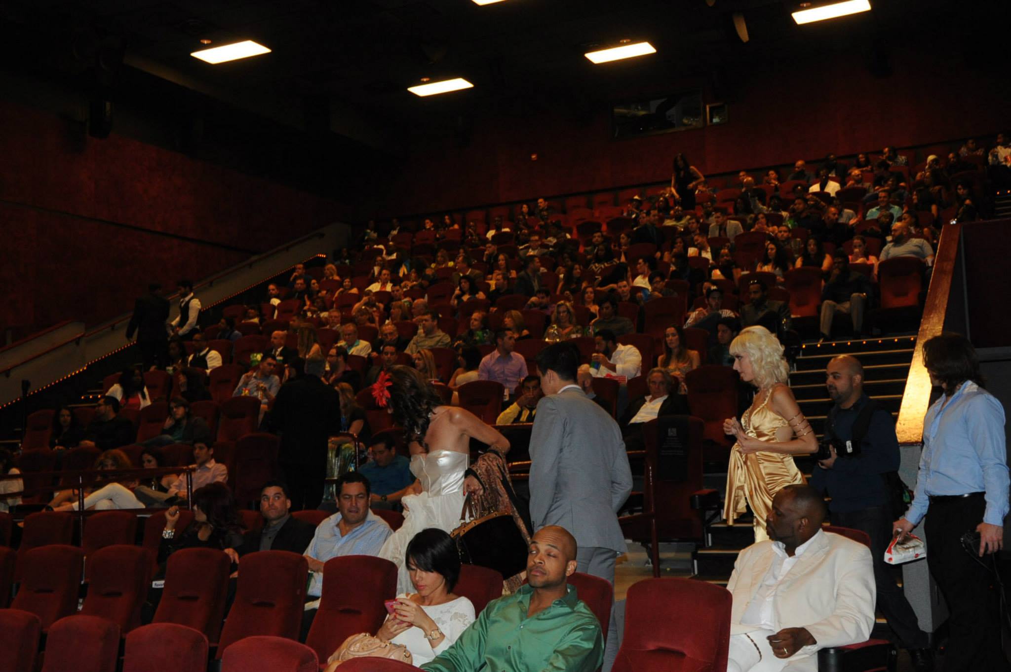 Crowd at What Lies Beyond... The Beginning Red Carpet Premiere at AMC 24 Aventura. Hosted by Jarrod Knowles.