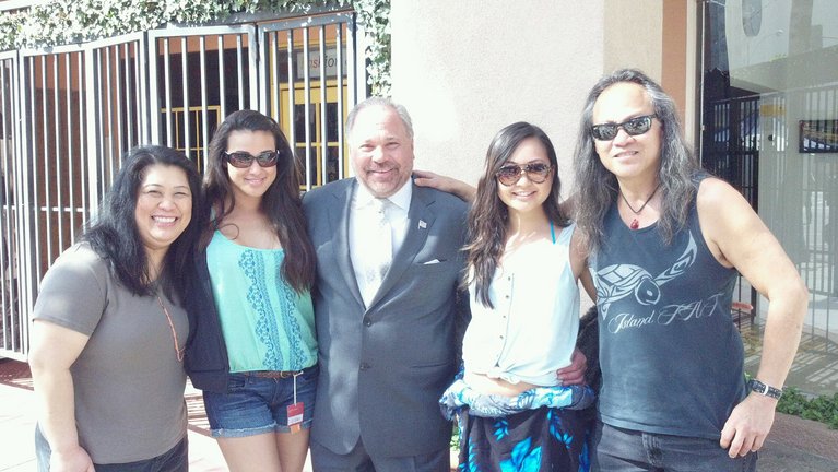 on location with Bo Dietl, shooting for Arby's