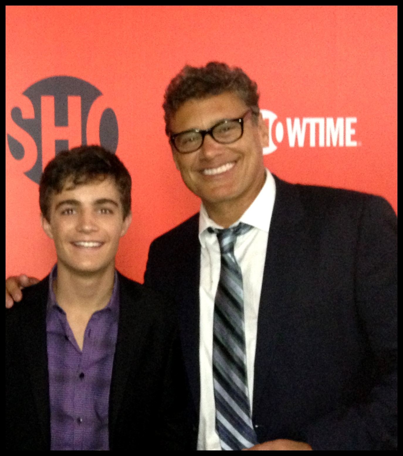 Devon Bagby and Steven Bauer at the Showtime Emmy Party