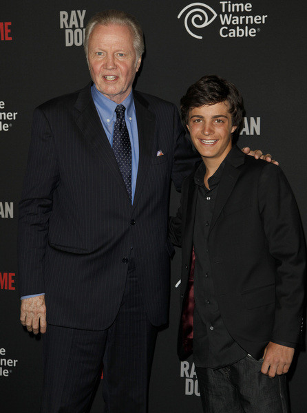 Jon Voight and Devon Bagby at the Premier of Ray Donovan