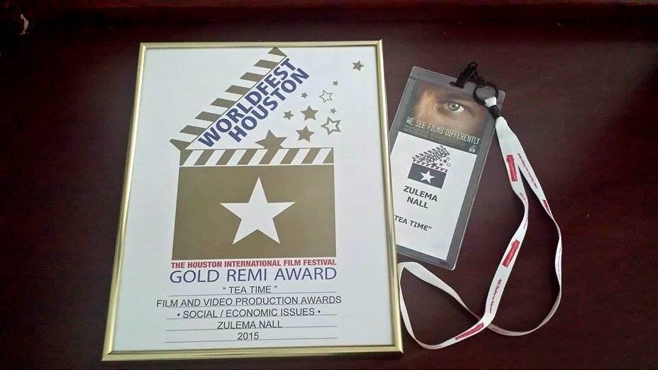 GOLD REMI AWARD FOR 