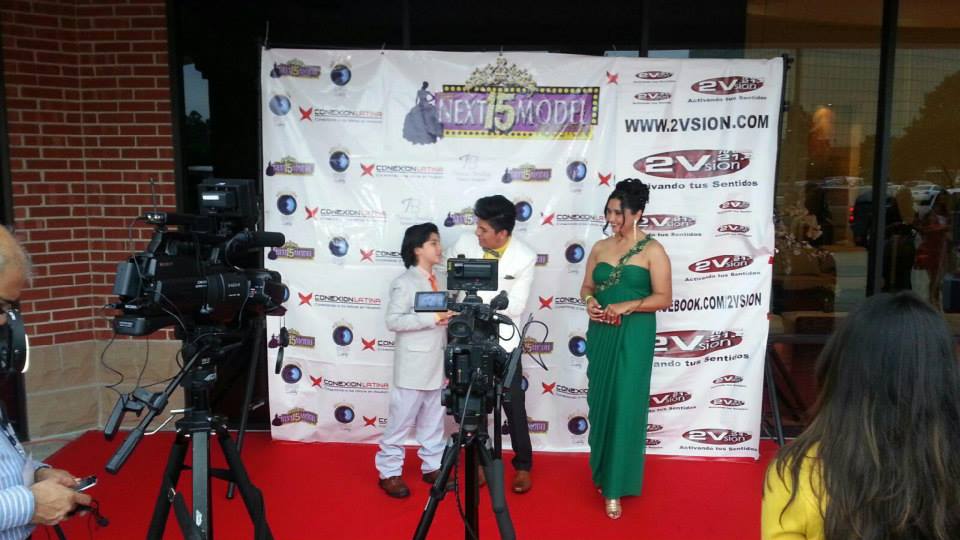 At the Red Carpet of Next 15 Model event