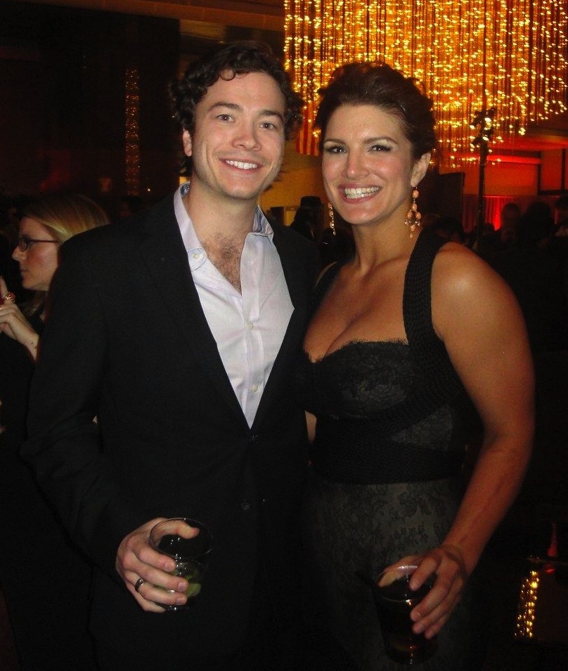 Jordan Sudduth and Gina Carano at an event for Haywire