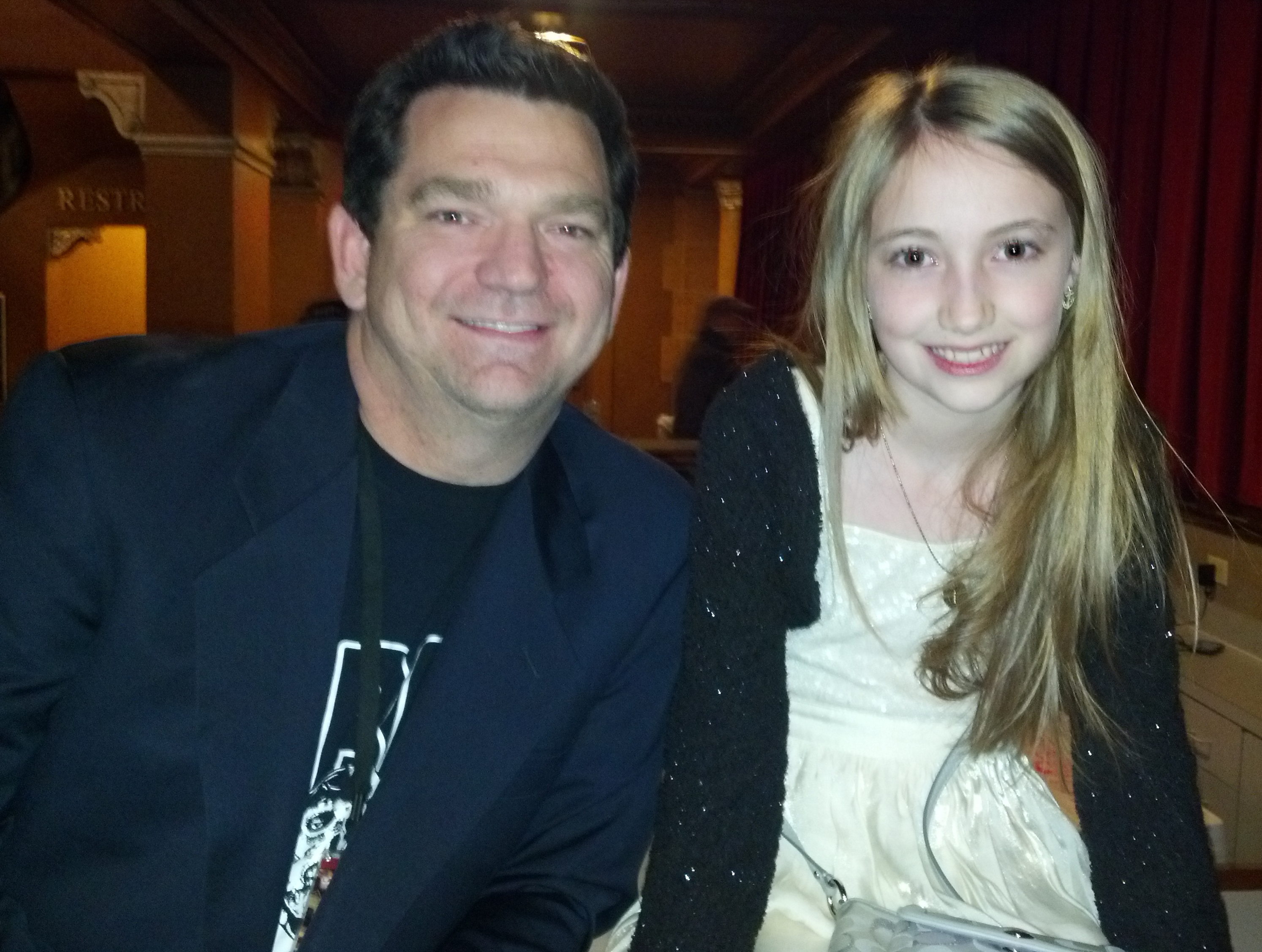 Kaelynn with Nick Nick Nicholson at the Lagniappe Film and Music Festival