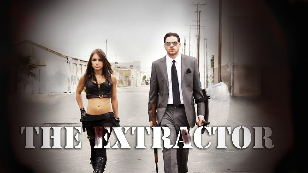 Liz Katz and Sam Macaroni in GUNS & GADGETS - The Extractor (2012)