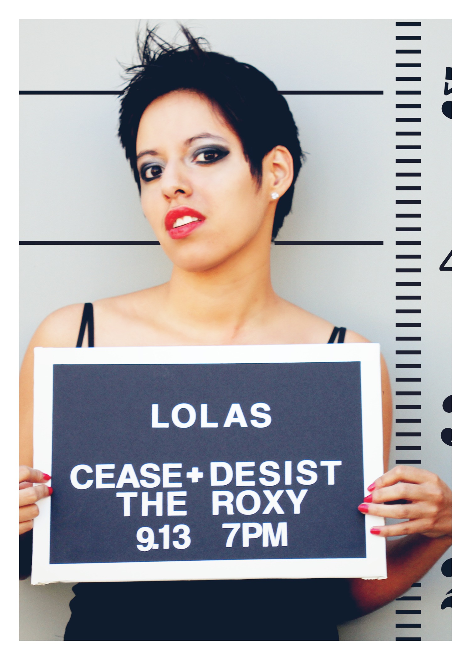 Promo for Lolas performance at The Roxy