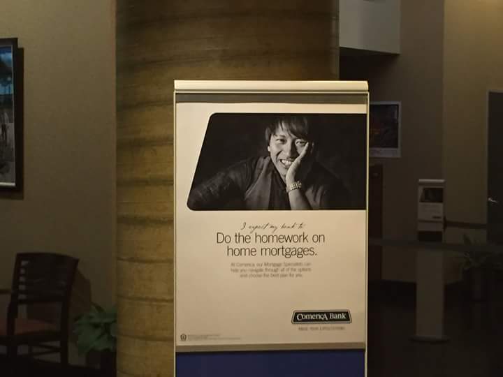 National print campaign for Comerica Bank. Pic taken in San Antonio, TX branch.