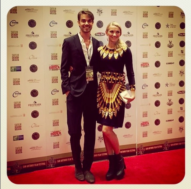 Linnea Larsdotter and John Matton at San Antonio Film Festival