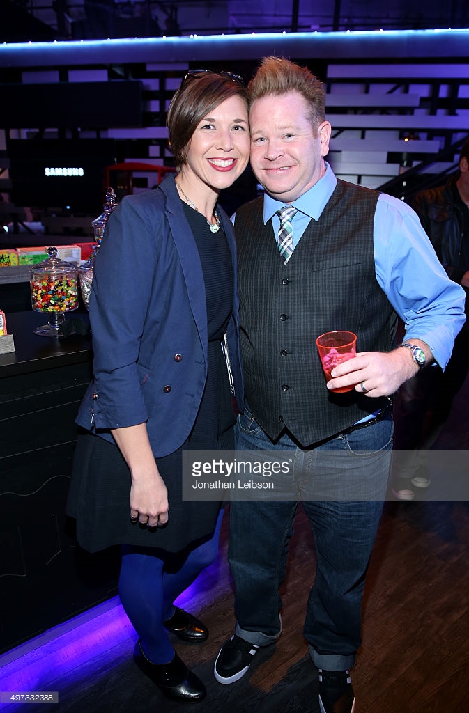 Actor Alana Monroe, with husband, actor Steve Monroe, at Art of Elysium's 