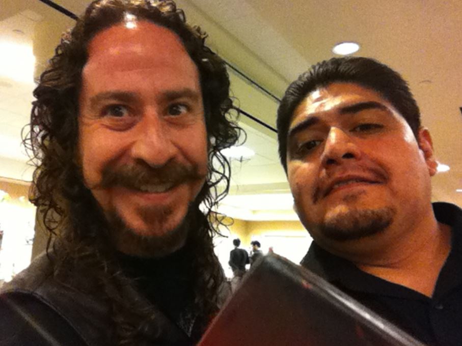 Hugo Matz with Mr. Ari Lehman, the very first Jason Voorhees on Friday the 13th. (2013)