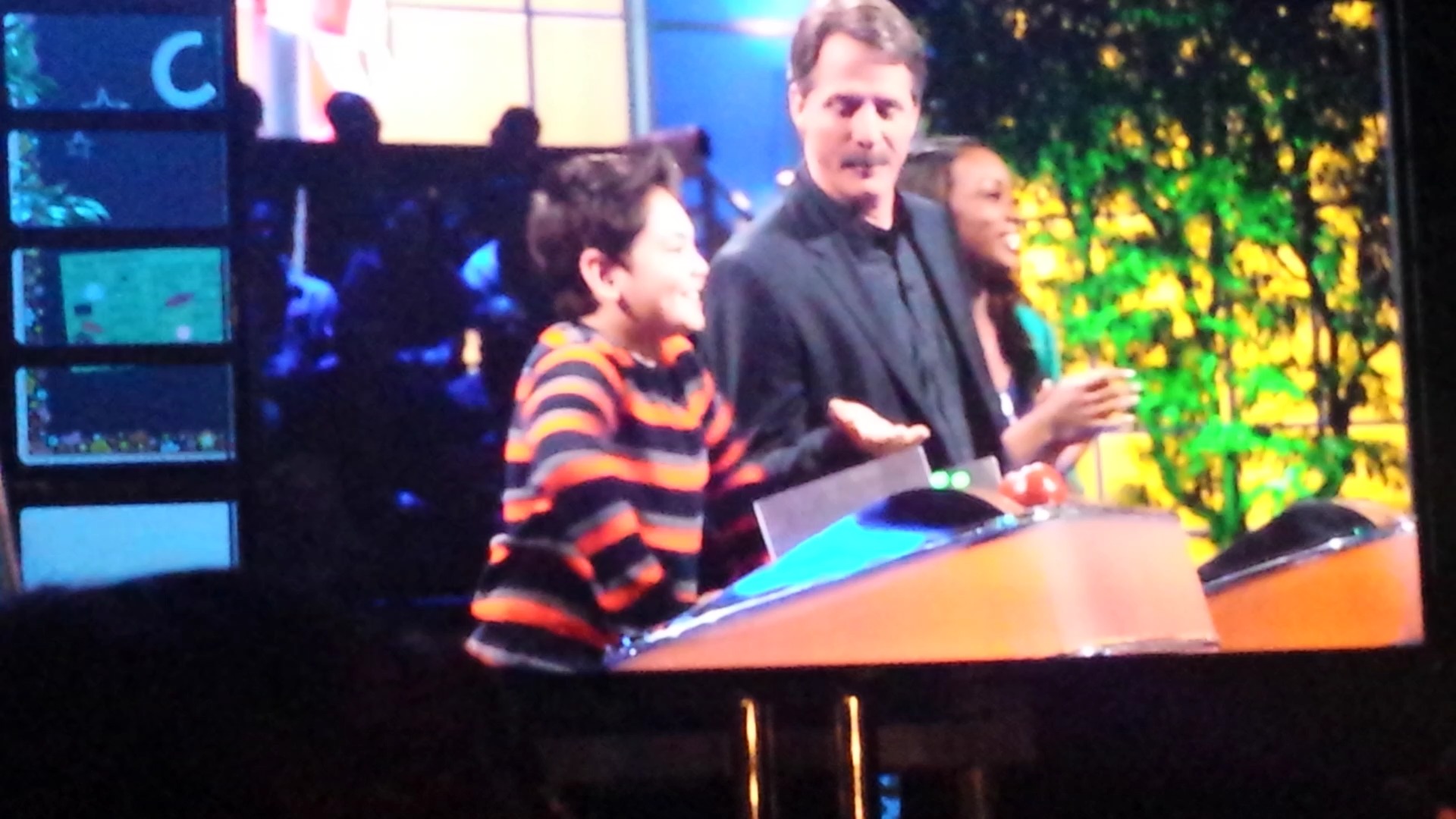 Jeff Foxworhty on set of Are You Smarter Thank A 5th Grader