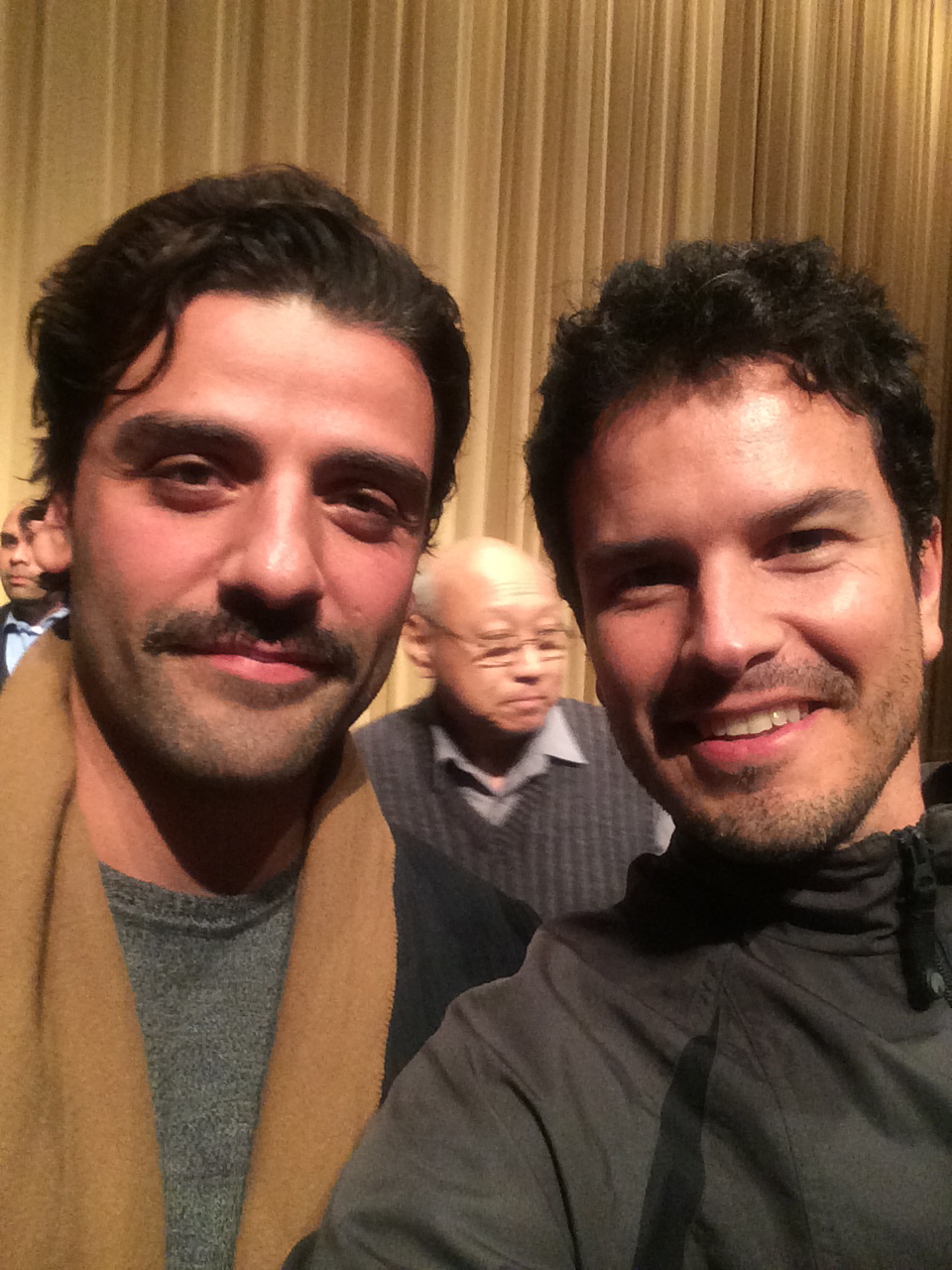 Mario Corona and Oscar Isaac attending an event of A Most Violent Year