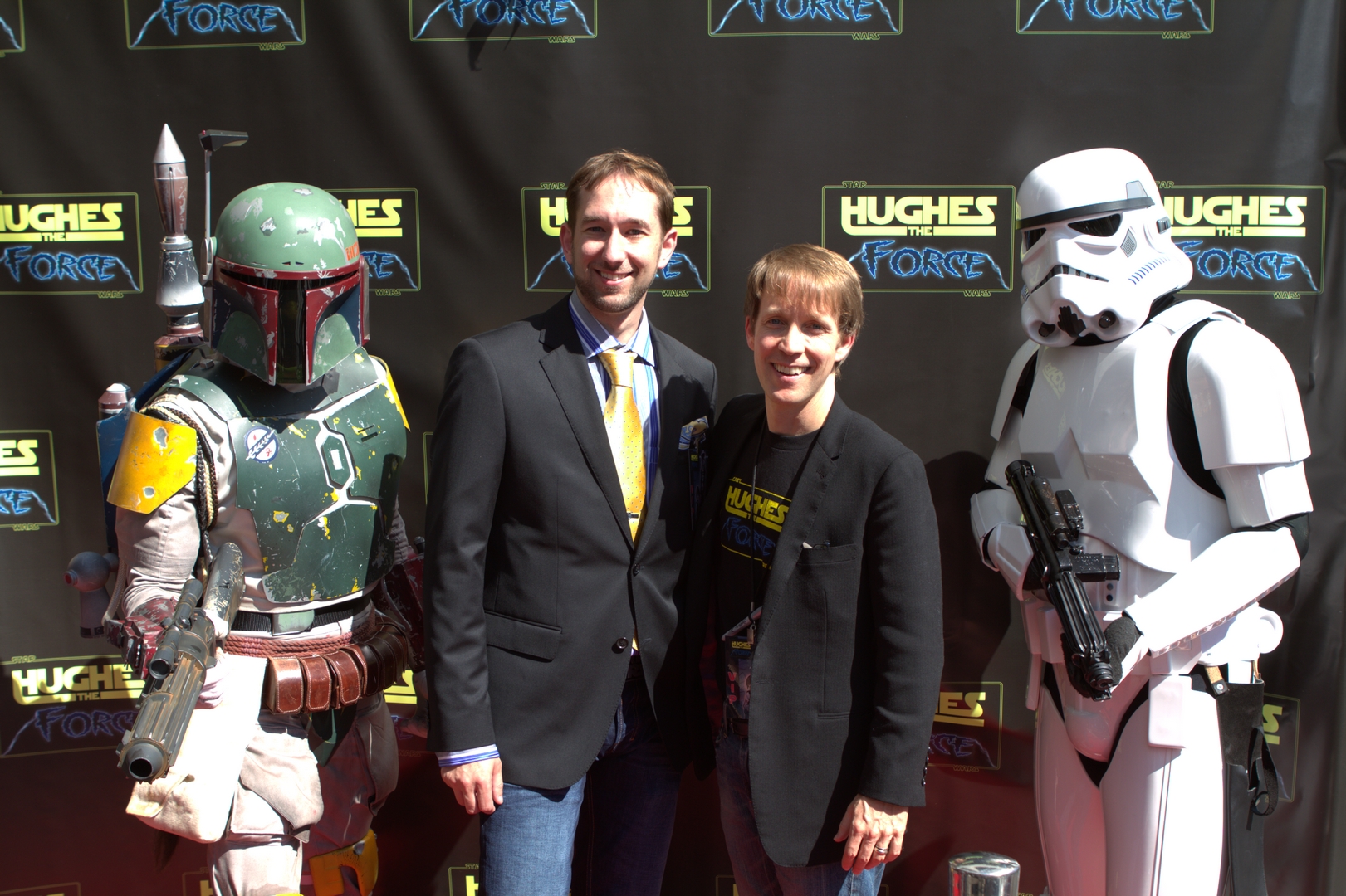 On the red carpet at the Hughes the Force Premiere with Actor James Arnold Taylor