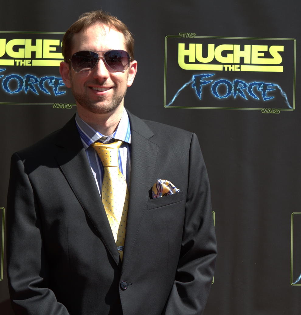 On the red carpet at the Hughes the Force Premiere