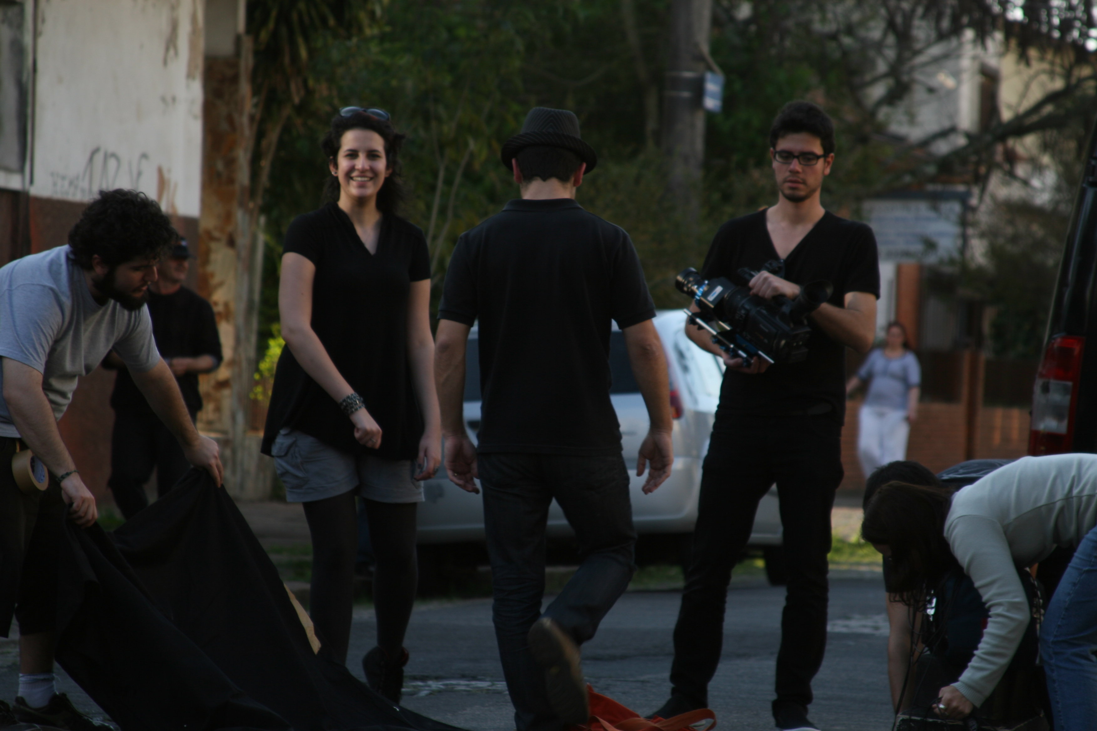 Still of Rafael Vitta, Manuela Falcão, Abel Roland and Ramon Silvestri in O Cão.