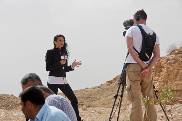 Reporting for CCTV across Kobane at the Turkish Syrian border. October 2014
