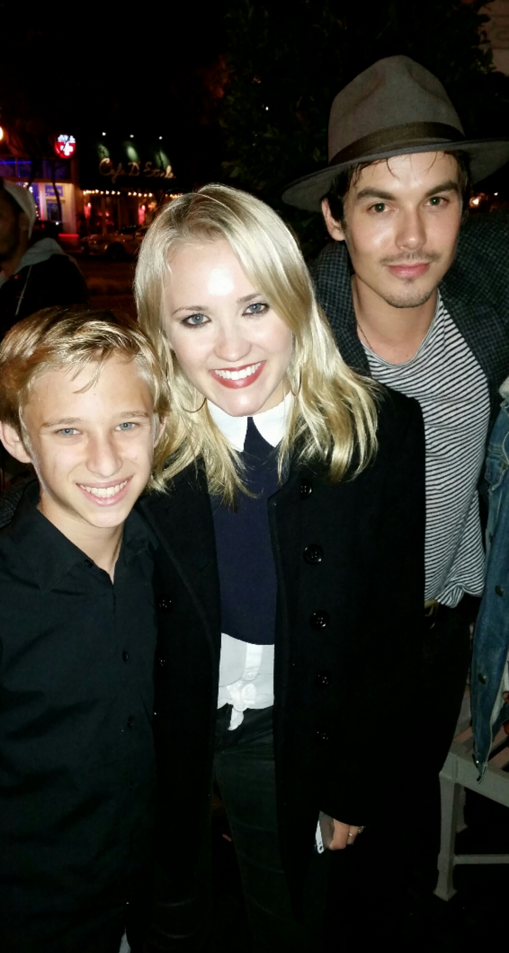 Jacob Rodier, Emily Osment & Tyler Blackburn (