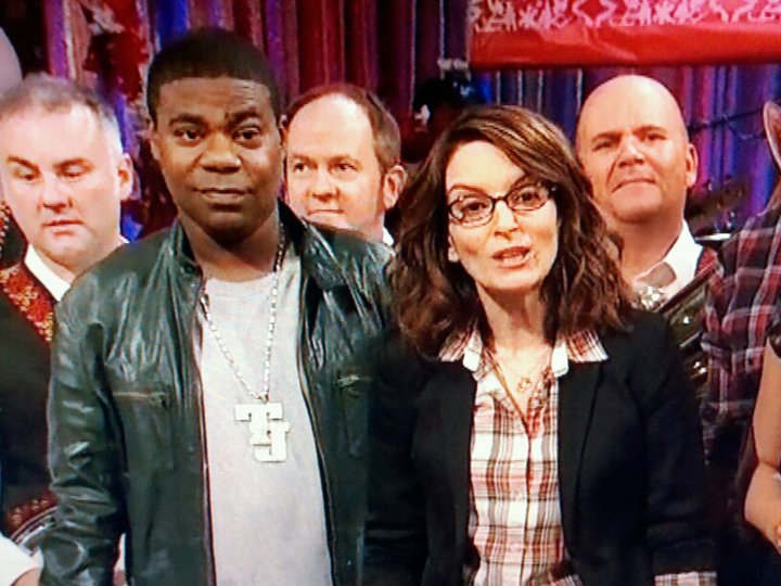 Clarinet player in polka band on live episode of 30 Rock (I'm between Tracy Morgan and Tina Fey)