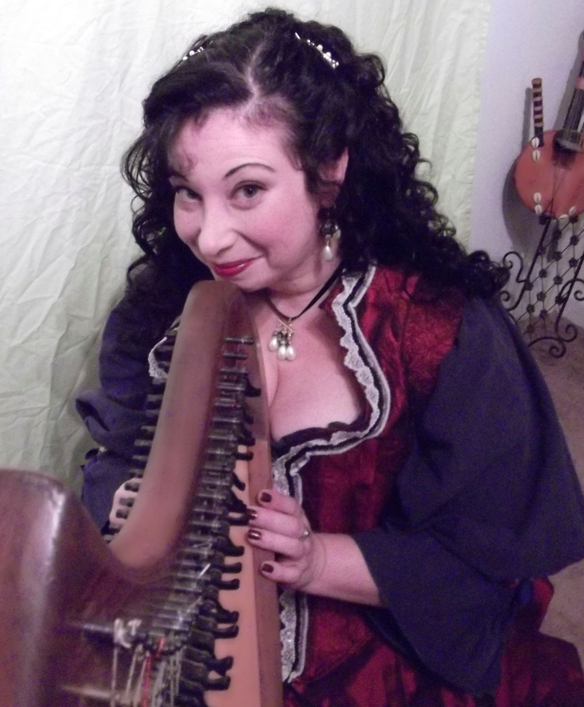 In live theater, I often play my harp.