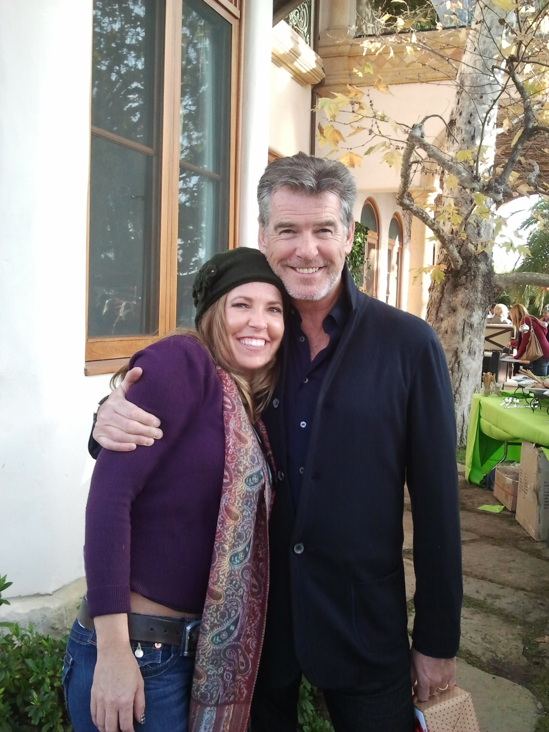 Pierce Brosnan and Me...old friends.