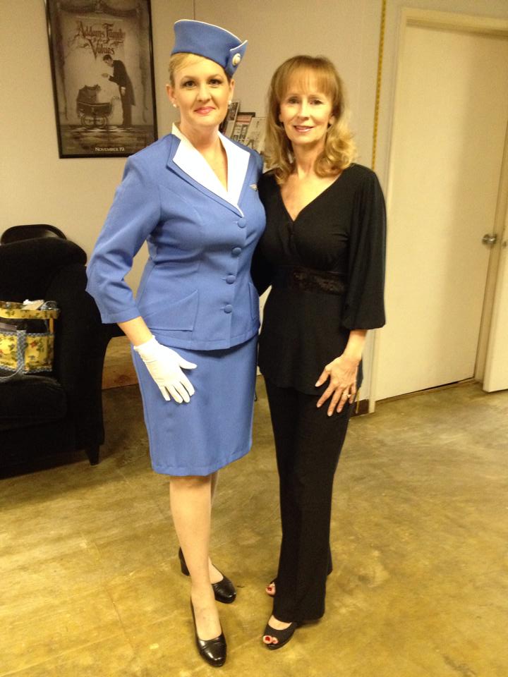 Rhonda Hedegaard with Becky Dye Coons for the American Red Cross Real Hero's (Theme was 1940's Hollywood Vintage) Airline Stewardess