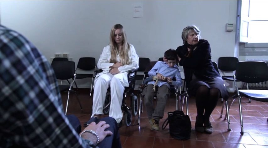 Still of Lidia Napoli, Edoardo Cavallini and Annalisa Vinattieri in La sala d'attesa (2012)