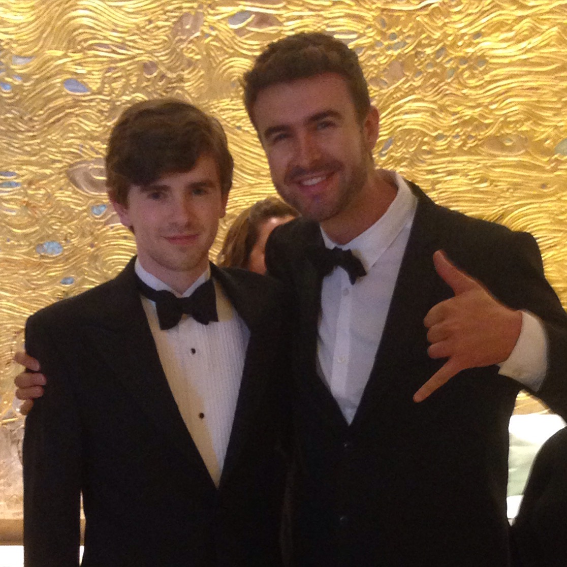 Alberto Jorrin and Freddie Highmore in the Critic Choice TV Awards 2015