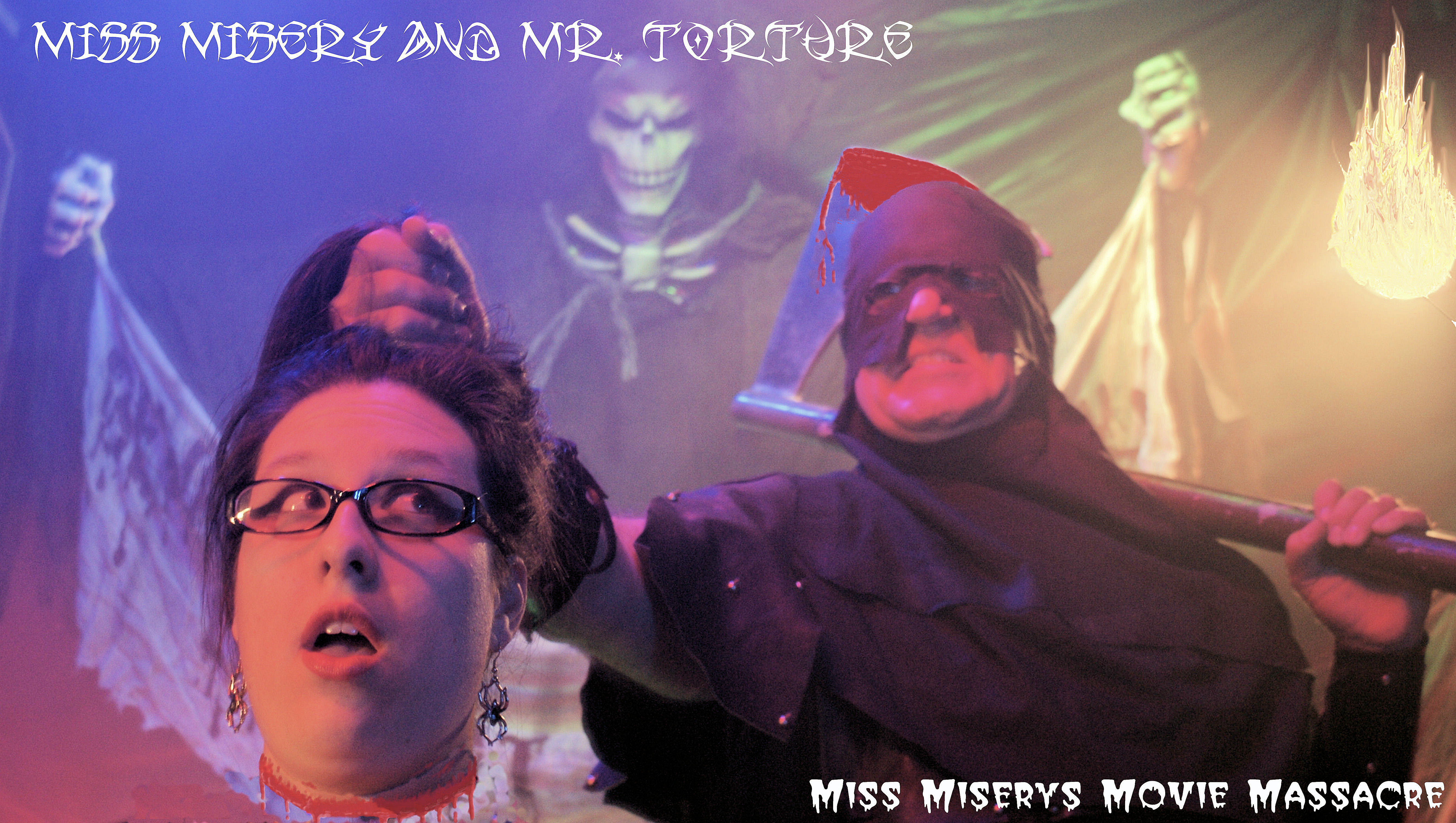 Mr. Torture and Miss Misery on the Tv set of 
